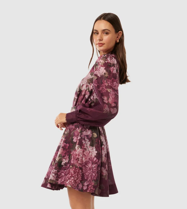 فورايفر نيو VIENNA Printed Belted Skater Dress